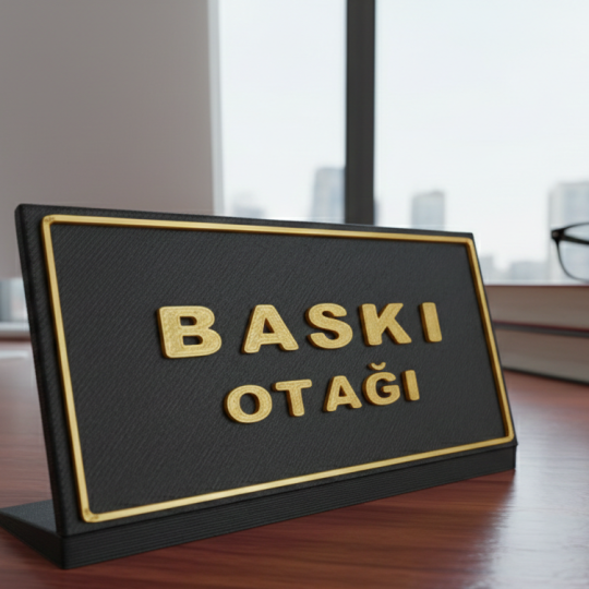 Kişiye Özel Modern Masa İsimliği