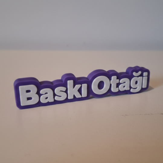 Kişiye Özel Çift Renkli Anahtarlık