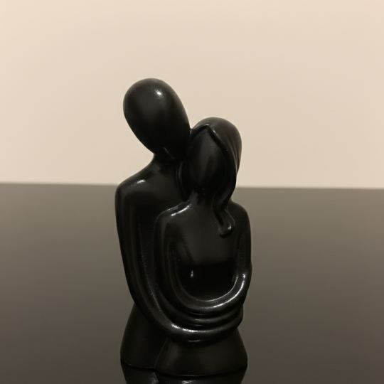 Minimalist Sarılma Heykeli figürü